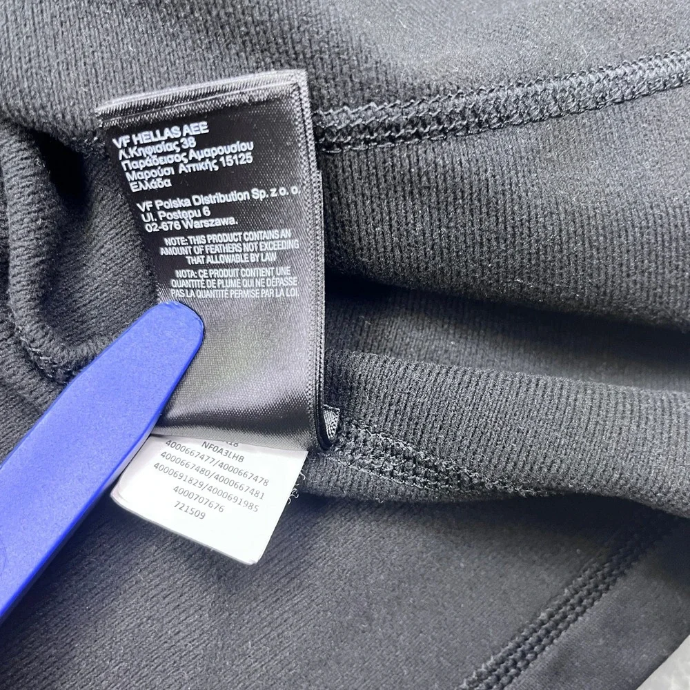 The North‎ Face Mens Tech XL Pullover 1/4 Zip Long Sleeve Black 8x8 Logo Outdoor